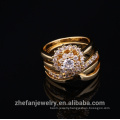 2018 arabic fashion 22k gold ring design for women